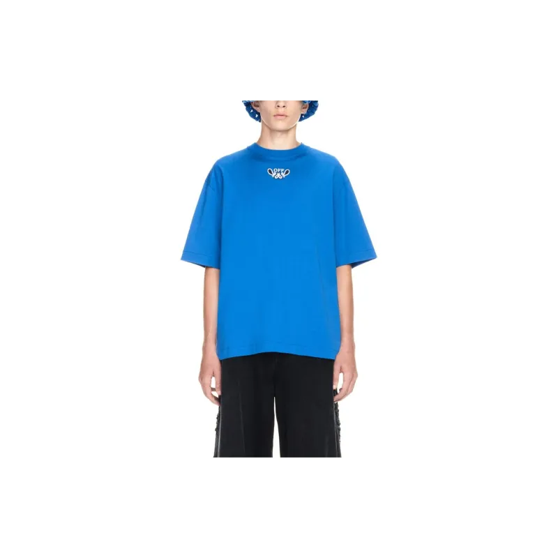 OFF WHITE Arrow Bandana embroidered Cotton T shirt-2