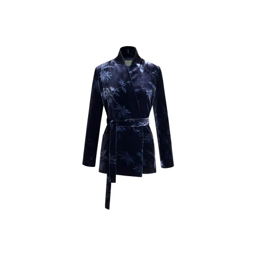 Shanghai Tang Jackets Women's Navy