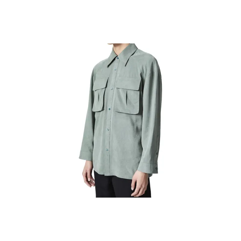 Jiumuwang Men's Pants Expert Shirt Men's Pink Green-2
