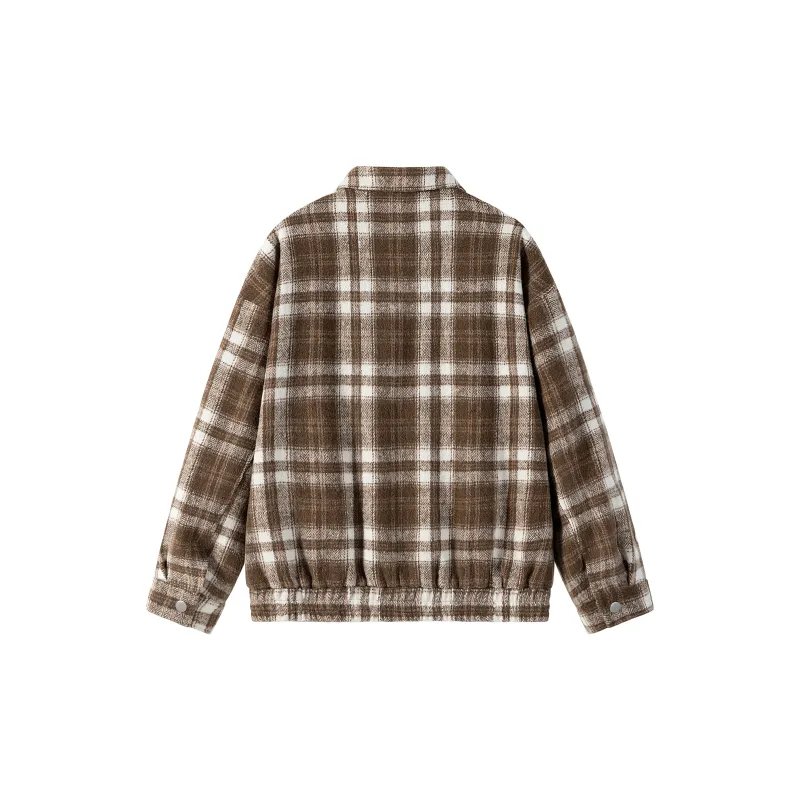 Hurley Jackets Coats Unisex Black White Plaid-9
