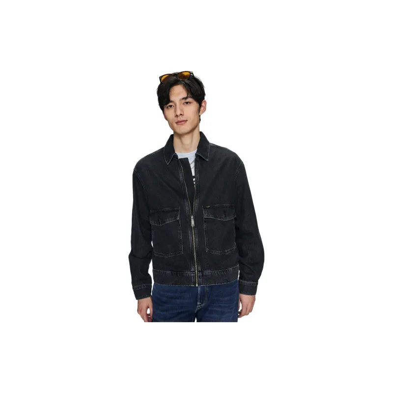 Lee SS23 Jacket Spring And Autumn Men's Black-2
