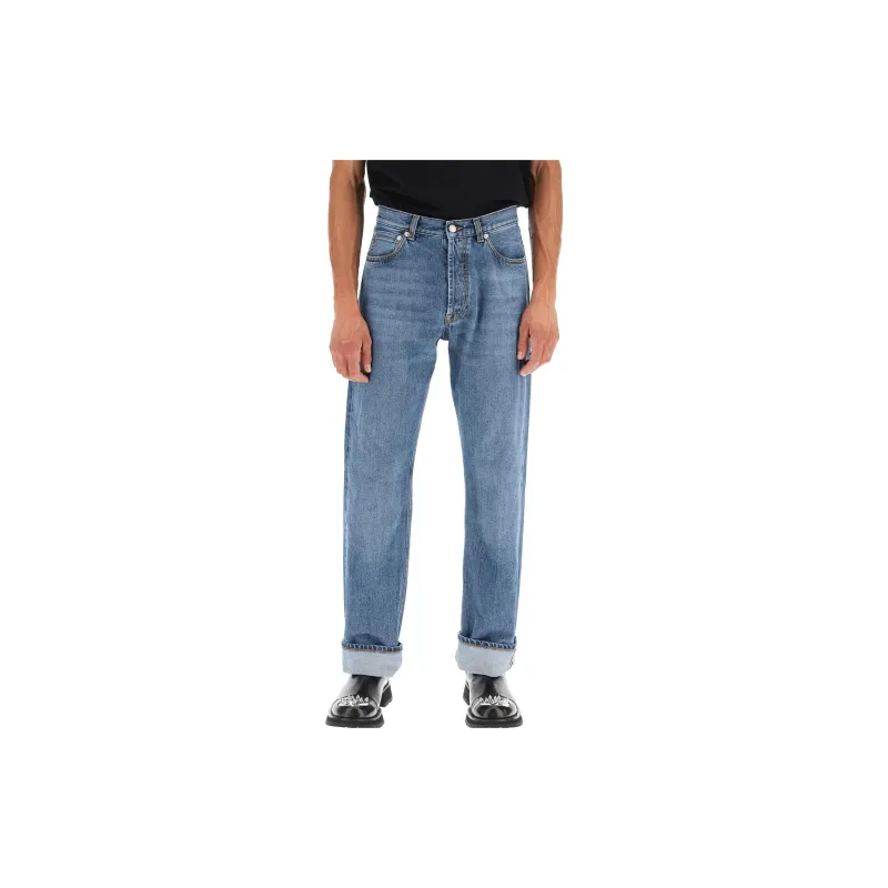Alexander McQueen Jeans Men Blue-1