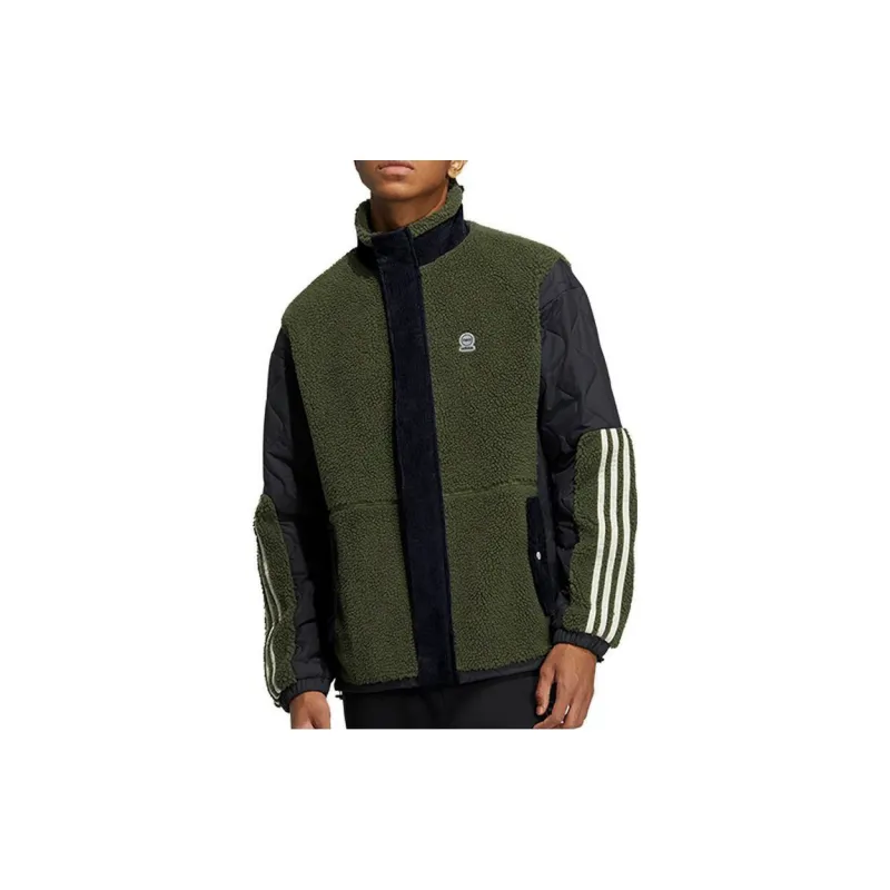 Adidas Neo Velvet Jackets Men Green-2