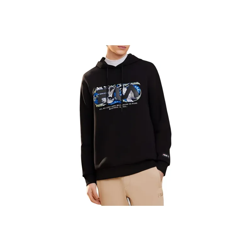 FILA x V&A LIANMINGKUAN Sweatshirt Men's Jet Black-1