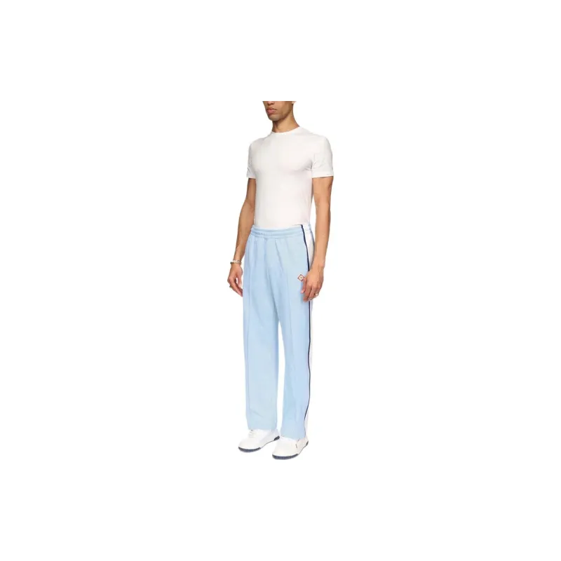 CASABLANCA FW24 Pre Fall Collection Knitted Sweatpants Men's Blue-5