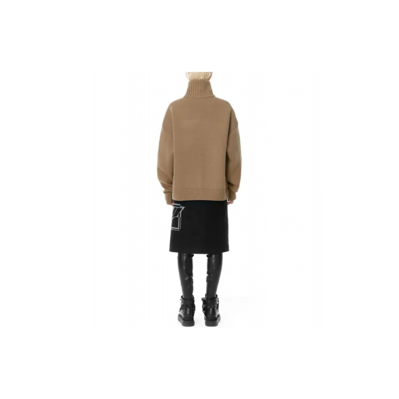 WE11DONE Square Logo Pile Knit Jumper-4