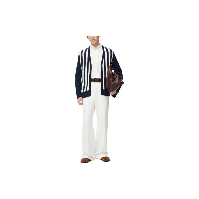 LOEWE FW24 Knitwear Men's Marine Blue-1