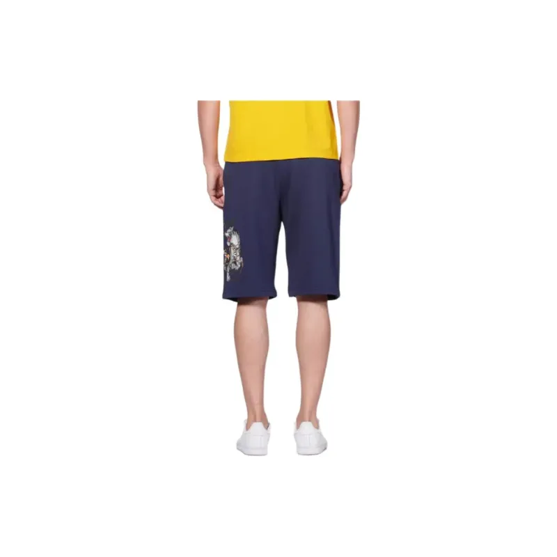 EVISU Casual Shorts Men Dark Blue-3