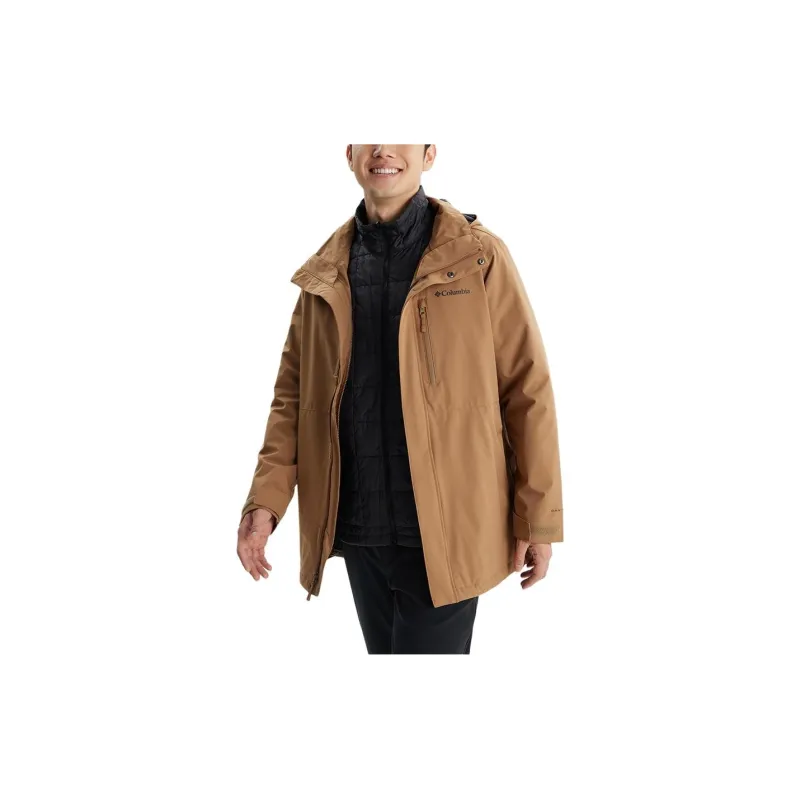 Columbia Omni Heat FW24 Waterproof And Windproof Windbreaker Jacket Men Umber-2