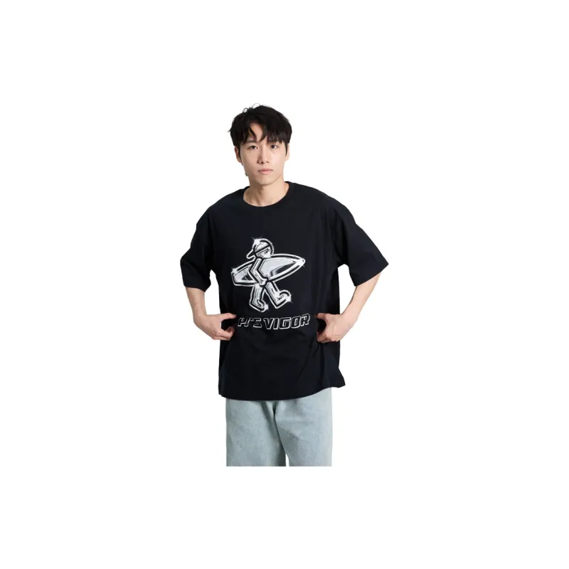 PJ's Vigor T Shirts Unisex Black-2