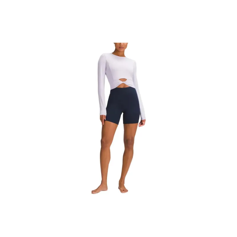 Lululemon Nulu™Cropped Collection Shirt Women's Lilac Oil-2