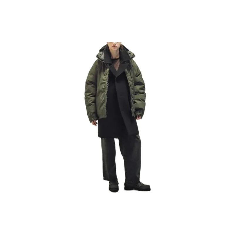 Monkey Time X THE NORTH FACE PURPLE LABEL Down Jackets Unisex Green-2
