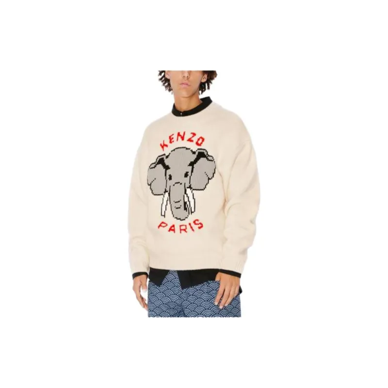 KENZO Sweaters Men Beige-4