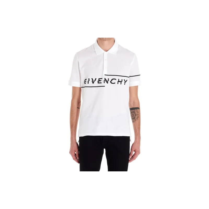 Givenchy Polo Shirts Men White-1