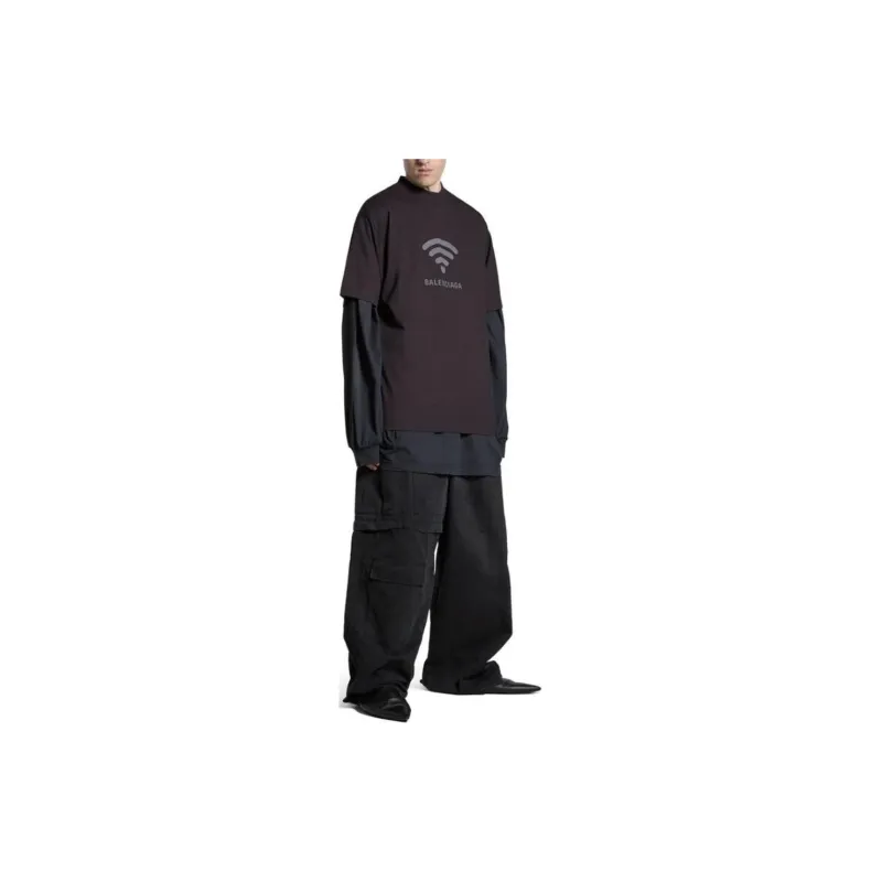 Balenciaga 520 T Shirts Men Black-3