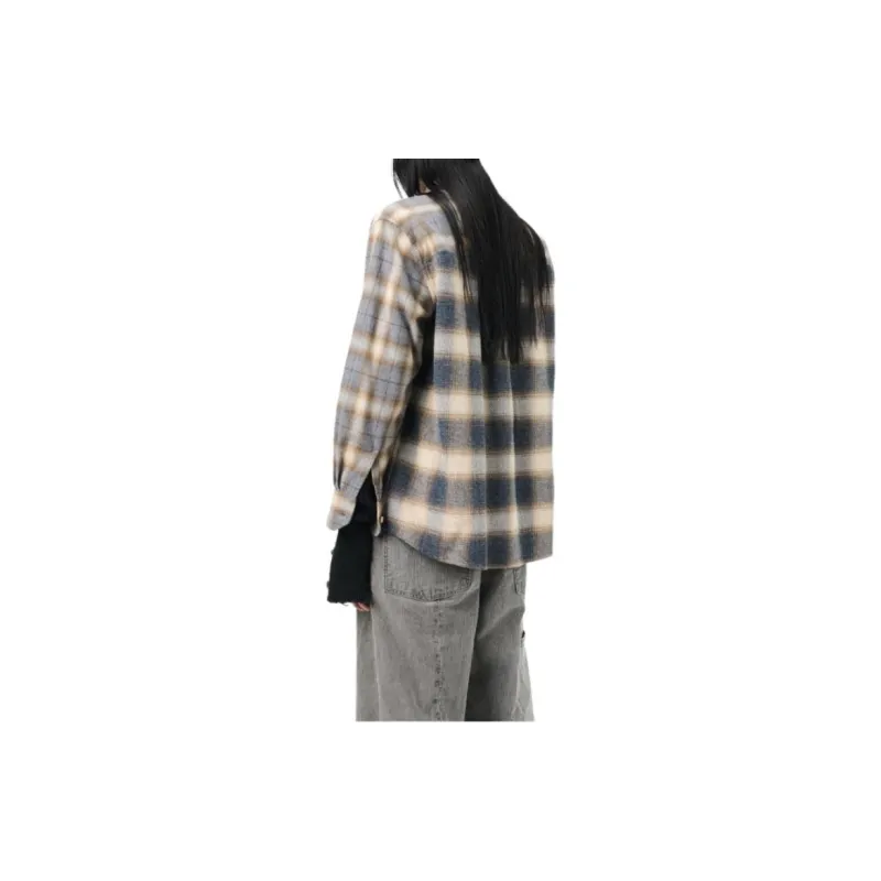 OUR LEGACY Above Check Pattern Buttoned Shirt-7