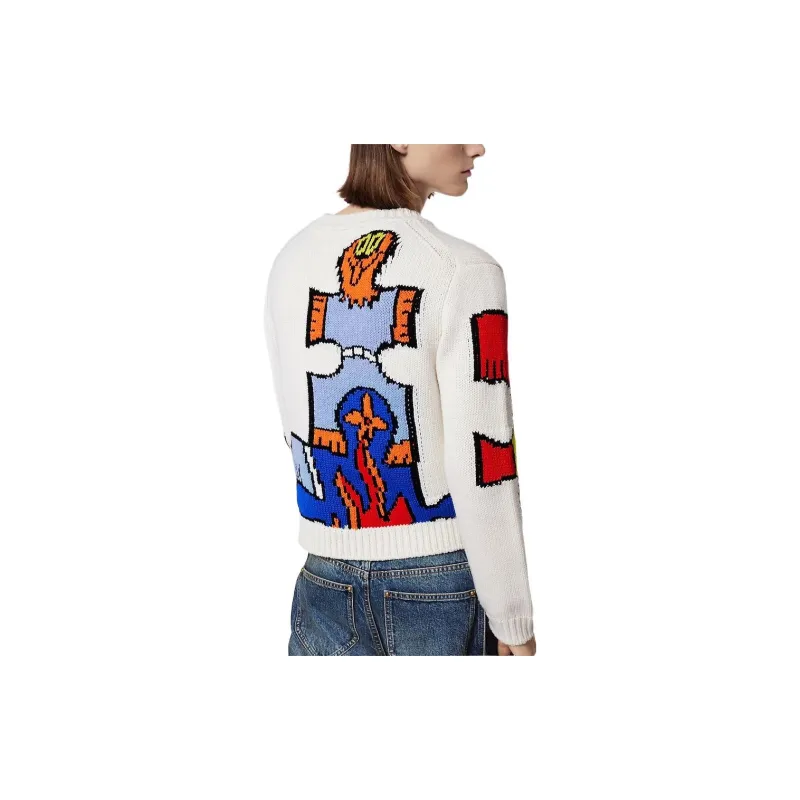 LOUIS VUITTON Lv Puzzle Jacquard Crewneck-2