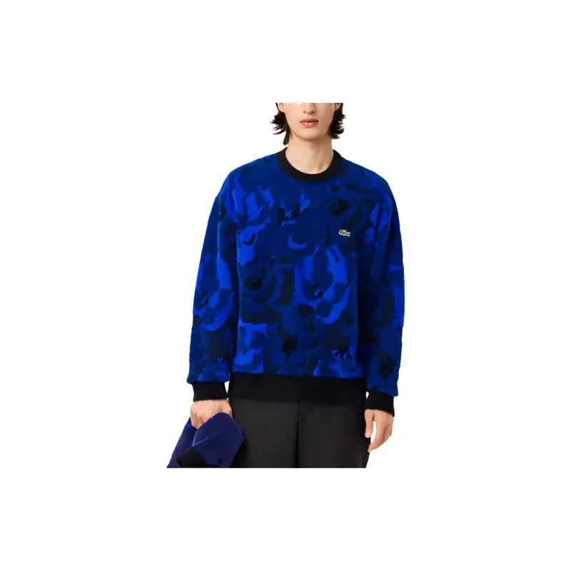 LACOSTE Floral pattern Jacquard Sweater-2