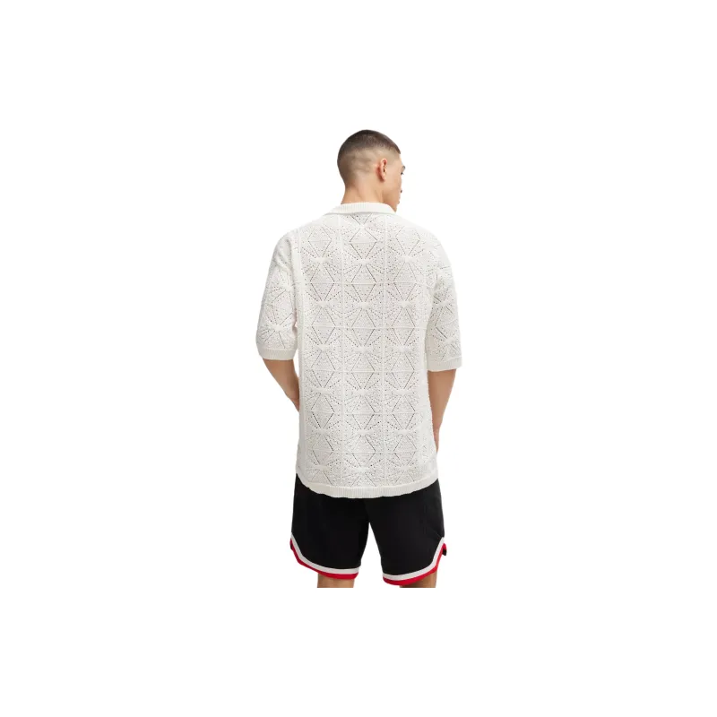 HUGO BOSS Crochet Cotton Shirt-1