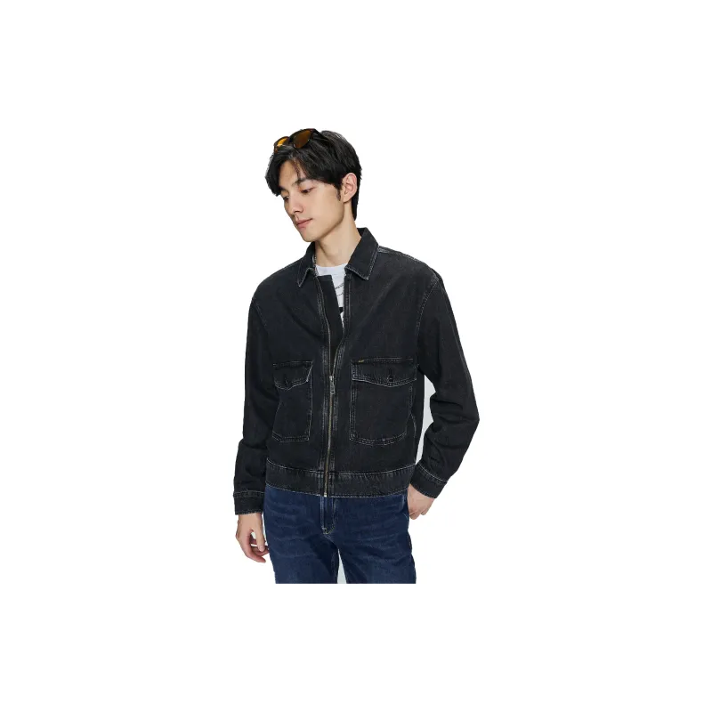 Lee SS23 Jacket Spring And Autumn Men's Black-5