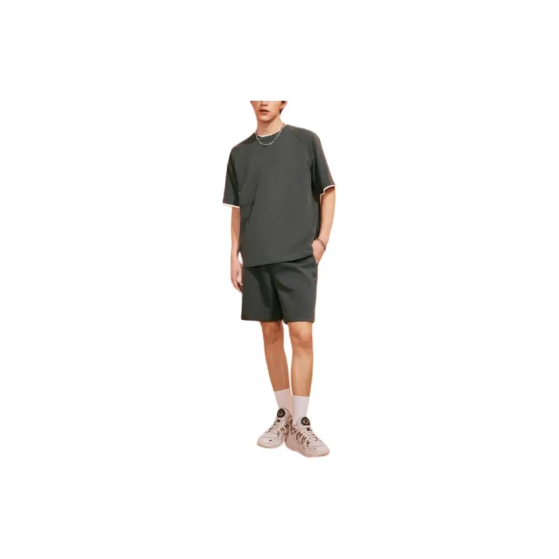 FILA FUSION T Shirt Unisex Honey Phantom Gray-2