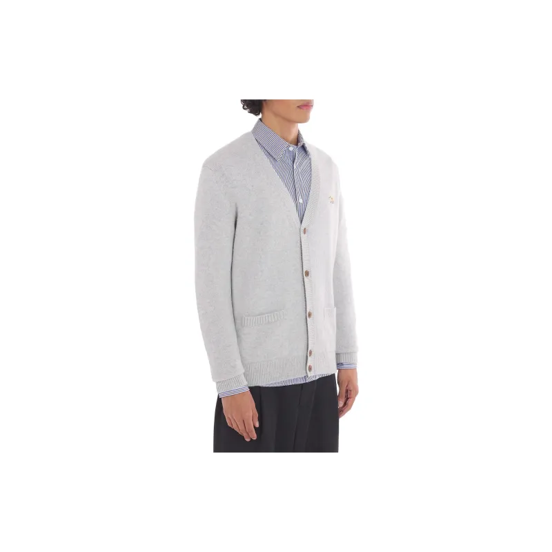 Maison Kitsune Baby Fox Patch Regular Cardigan-3