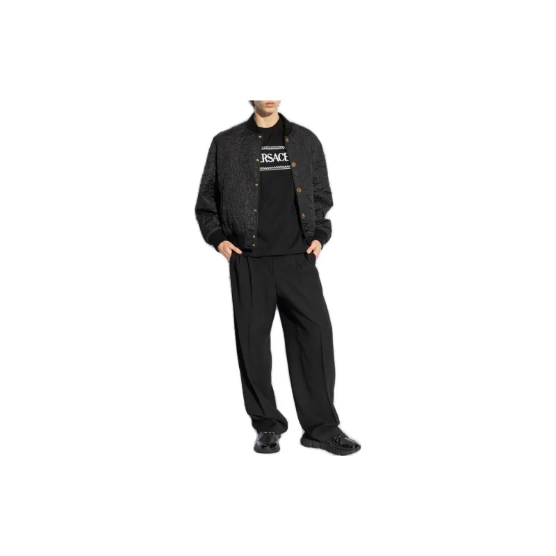 VERSACE Jackets Coats Men's Black-1