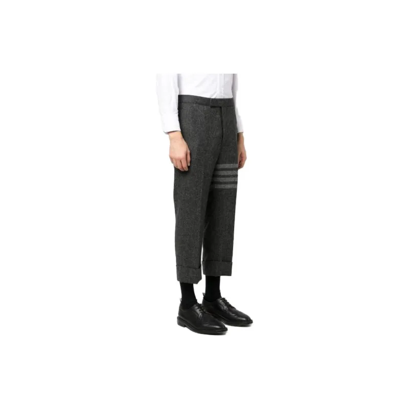 THOM BROWNE Striped Trousers-4