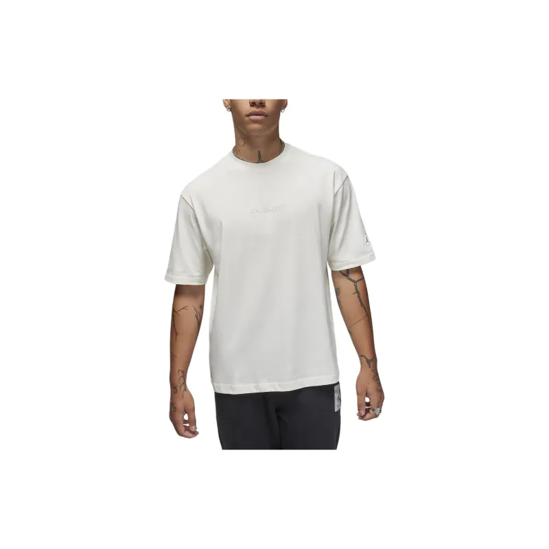 Jordan Wordmark T Shirt Men's White-2