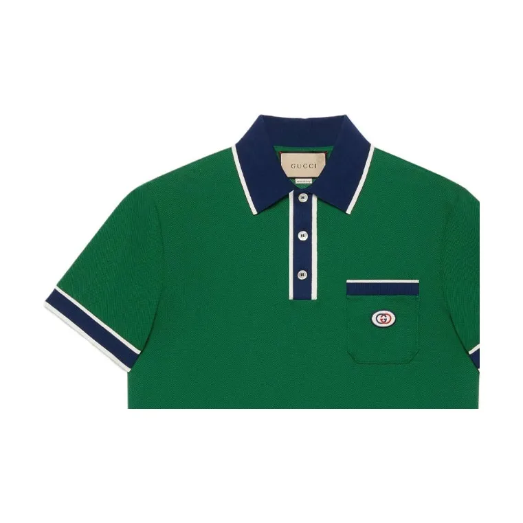 GUCCI Polo Shirts Men Green-4