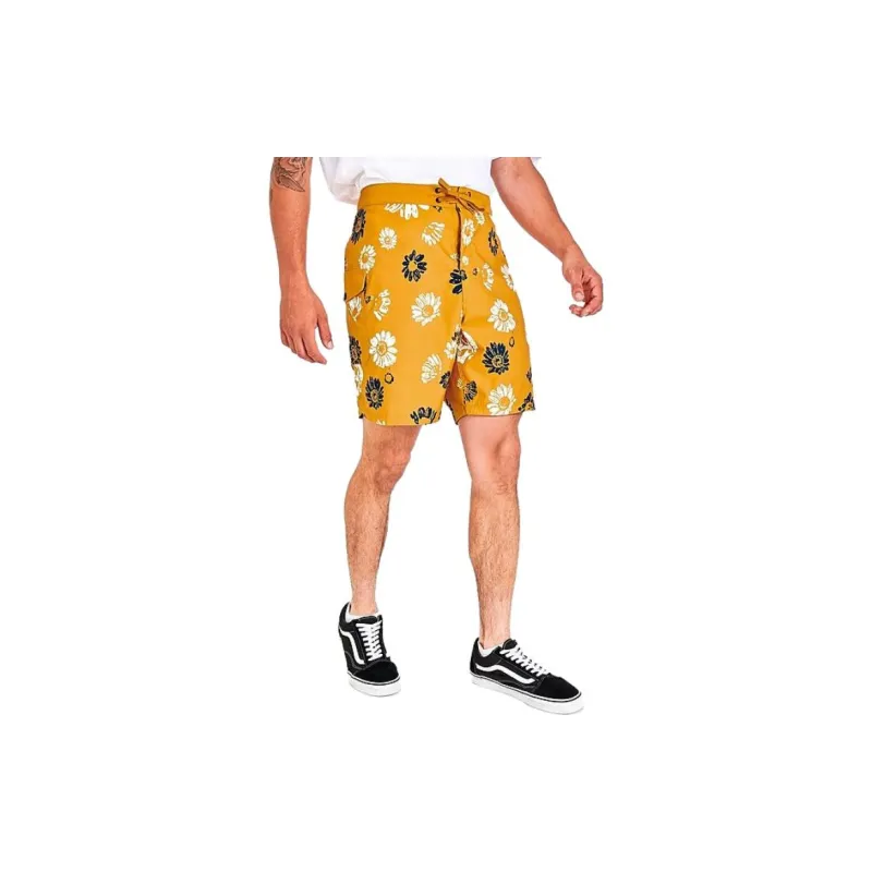 Vans Casual Shorts Men Yellow-2