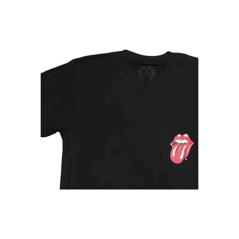 Chrome Hearts Unisex Rolling Stones T-Shirt Black-2