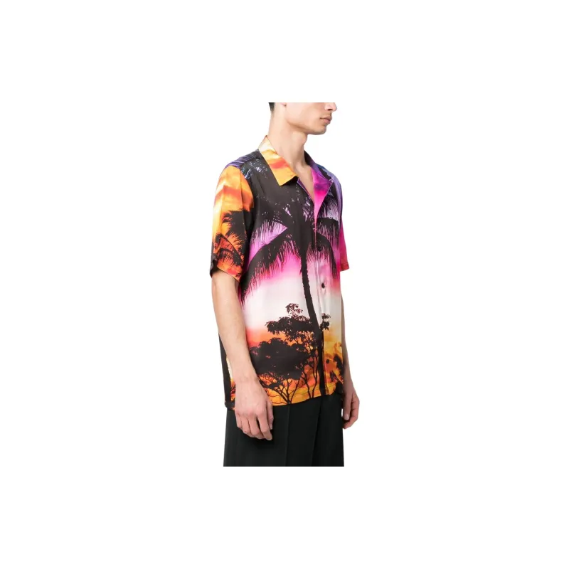 Blue Sky Inn Tropical print Short sleeved Shirt-3