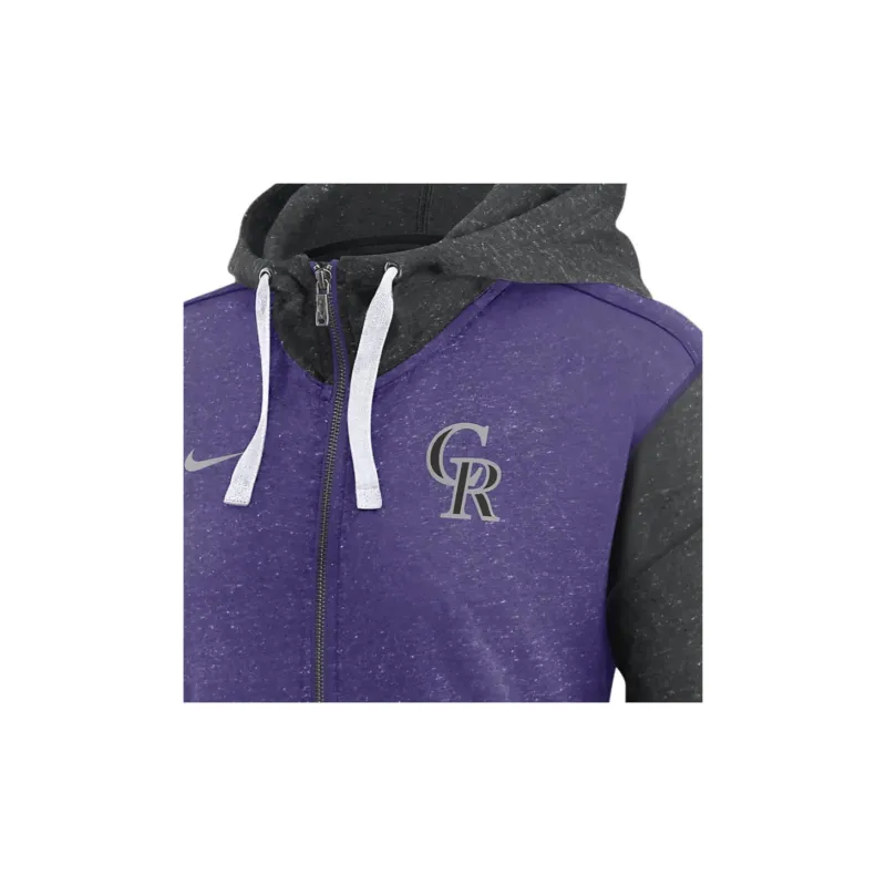 Nike Colorado Rockies Authentic Collection Men's Nike Therma Mlb Full Zip Jacket-3