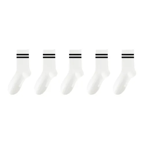 MIIOW Mid Calf Socks Women's 5 Pack