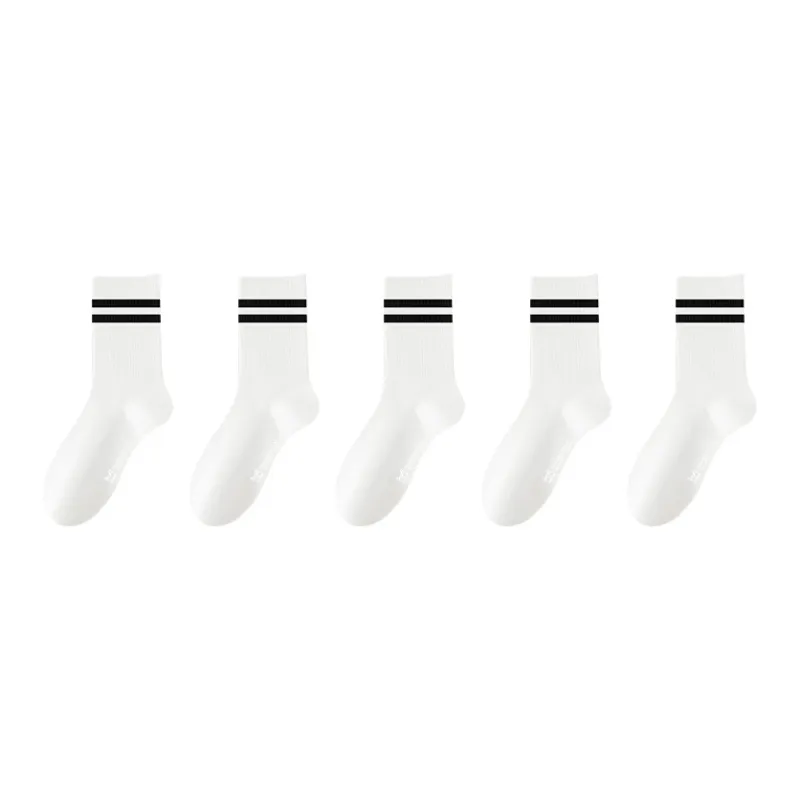 MIIOW Mid Calf Socks Women's 5 Pack-0