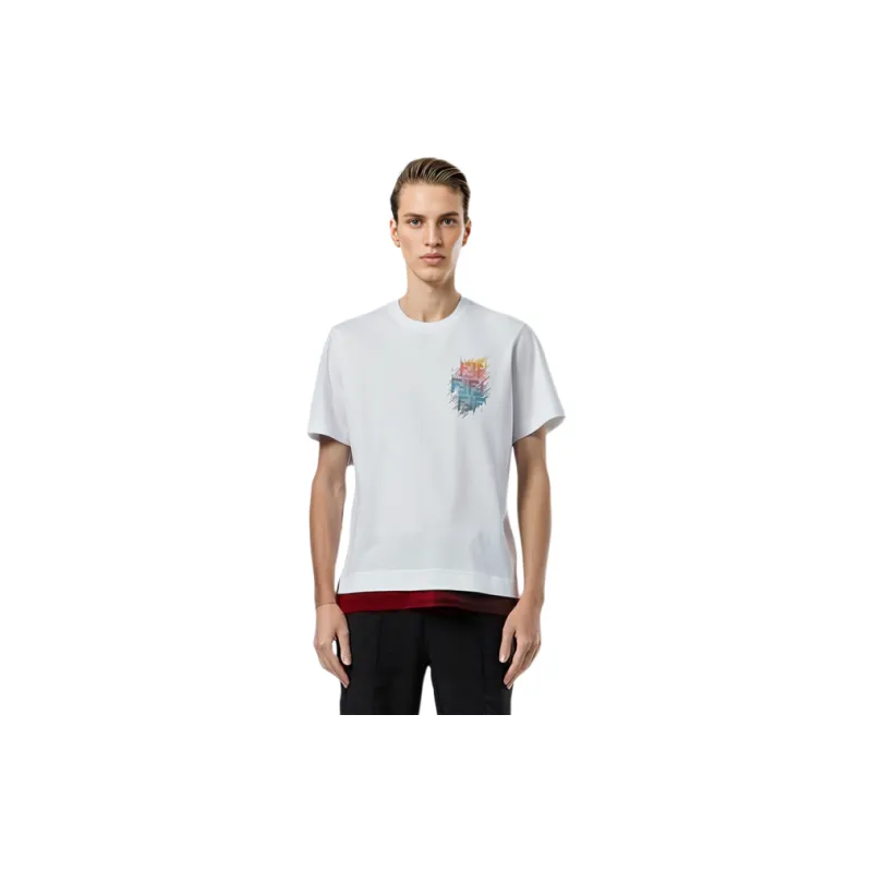 FENDI T Shirts Men White-4