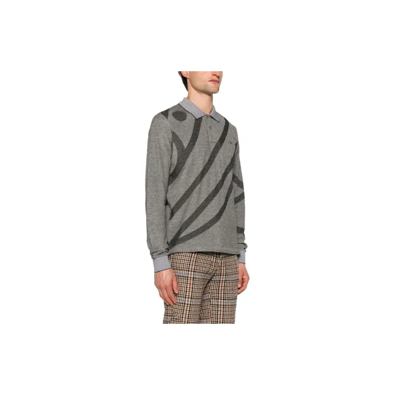 Vivienne Westwood SS24 Polo Shirt Men's Gray-3