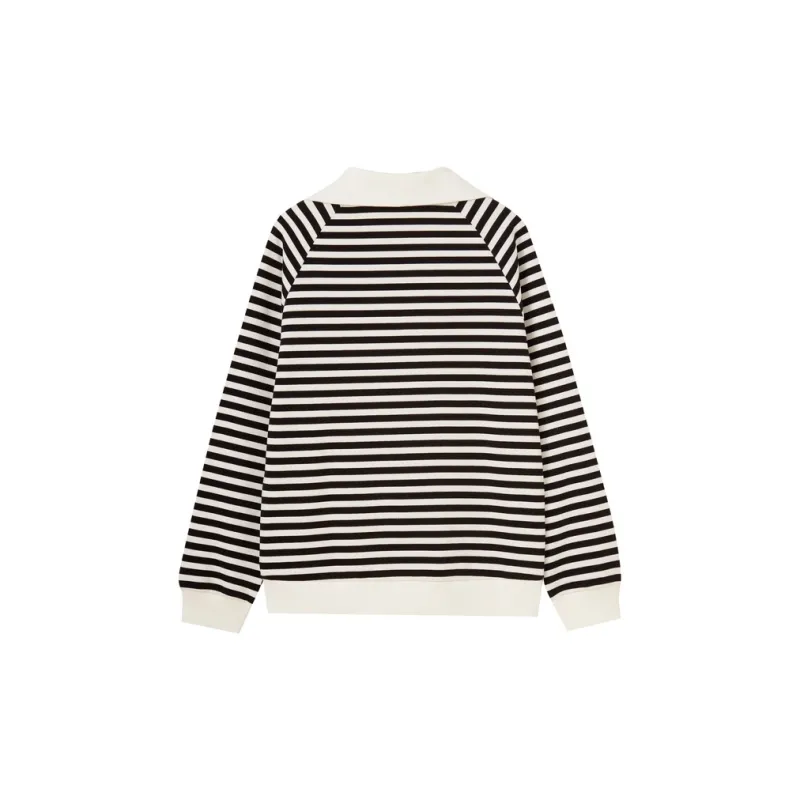 SHUIYUNJIAN Knitwear Women's Black Stripes-1