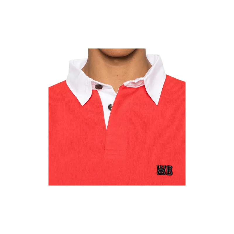Wales Bonner Cypher Logo Embroidered Knitted Polo Shirt-5