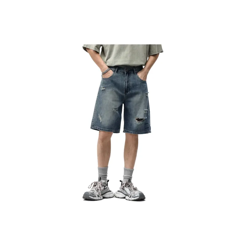 KGK Denim Shorts Men's Vintage Blue-2