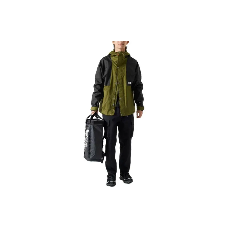 THE NORTH FACE Outdoor Hiking Waterproof And Breathable Windbreaker Jacket Men's Green-3