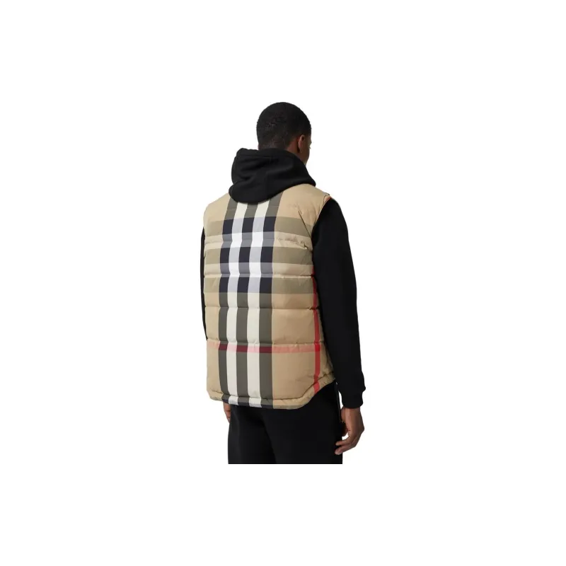 Burberry Reversible Check Nylon Puffer Gilet-4