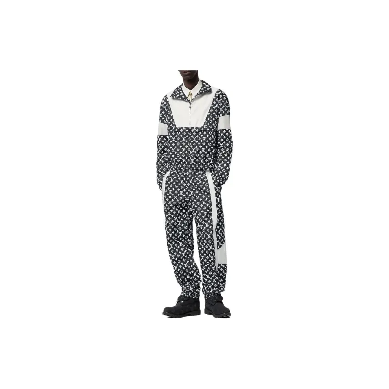 LOUIS VUITTON Monogram Printed Technical Track Top-2