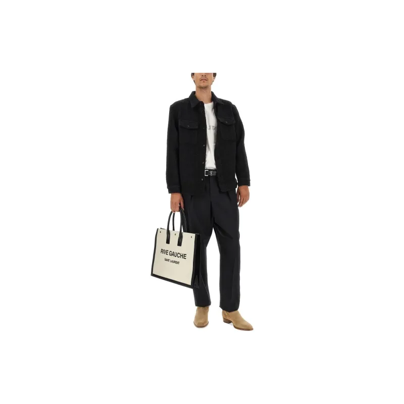 SAINT LAURENT Buttoned Long Sleeved Overshirt-2