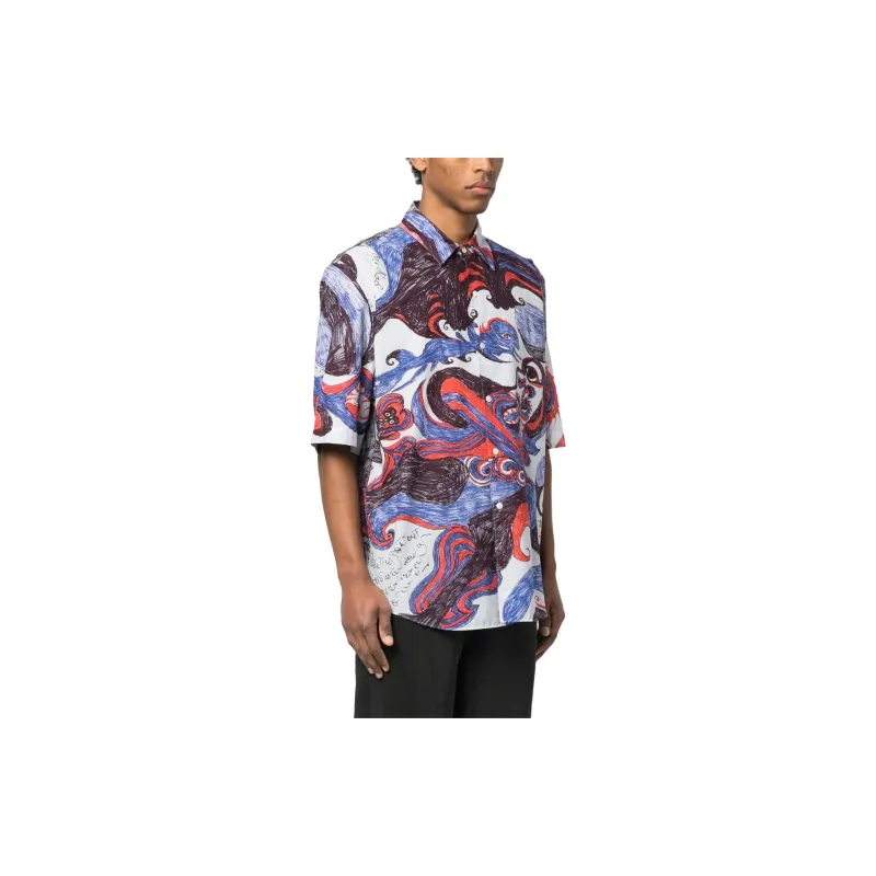 Lemaire Angkasapura Graphic print Shirt-3