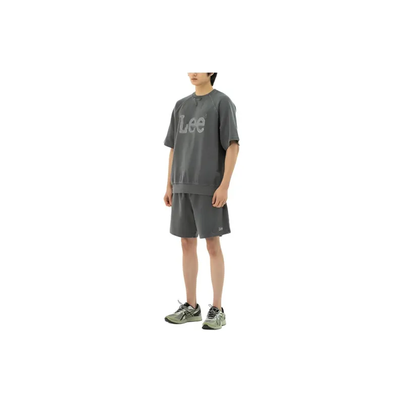 Lee T Shirts Unisex Charcoal-3