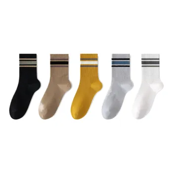 Lan Miao Mid-Calf Socks Men's 5 Pack