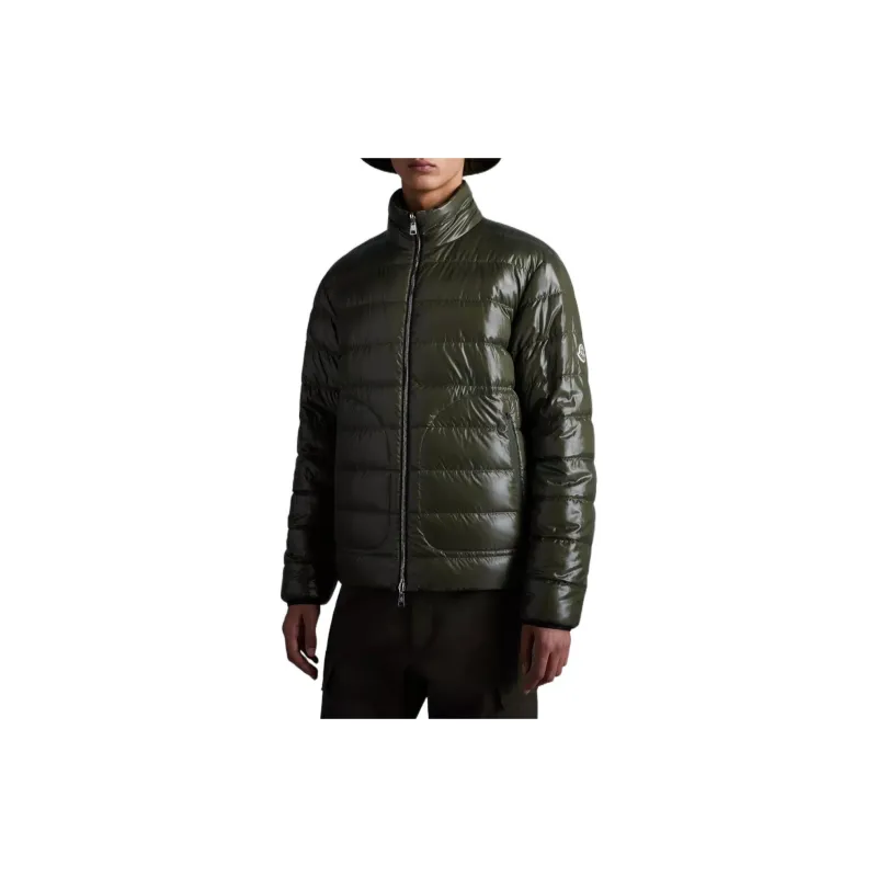 Moncler Pouctal Logo print Reversible Quilted Jacket-2
