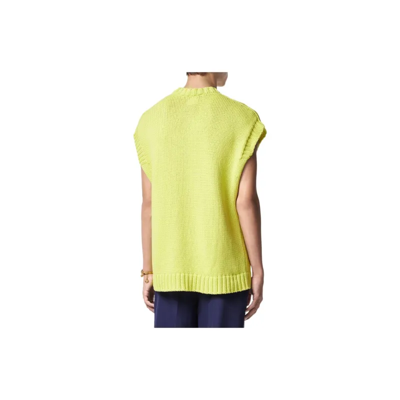 VERSACE Intarsia knit Logo Vest-2